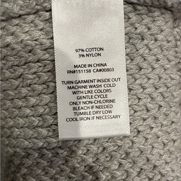 525 America | Jen Fair Isle Sweater Women’s Grey and Red Retail $139 Size Small - Picture 7 of 7